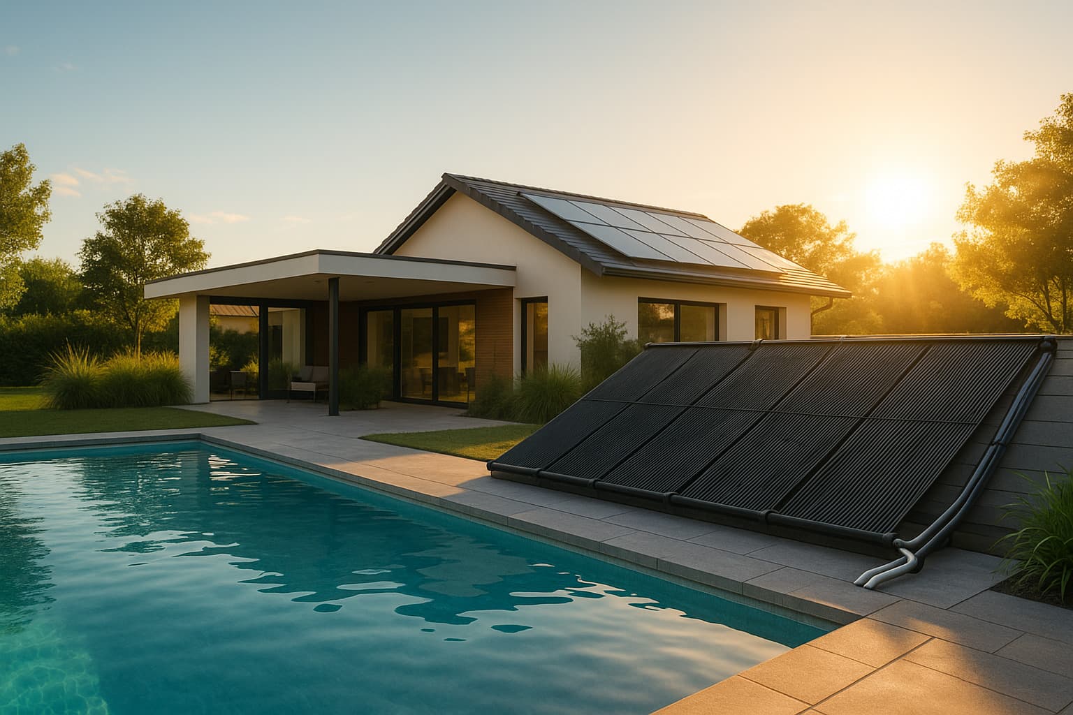 Paneles solares térmicos para climatizar piscina